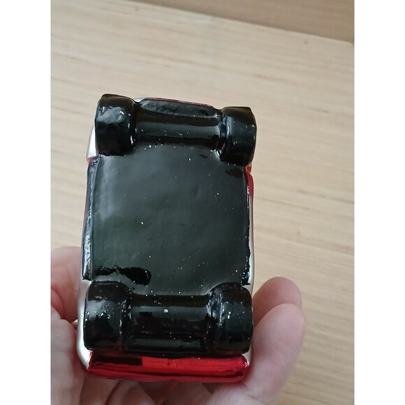 Santa Claus Driving Golf Cart "I love Golf" Glass Christmas Ornament Gift Idea - Picture 9 of 11